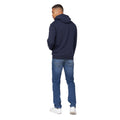 Navy - Back - Crosshatch Mens Manfred Hoodie