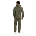 Dark Green - Back - Crosshatch Mens Bater Hoodie