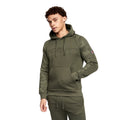 Dark Green - Front - Crosshatch Mens Bater Hoodie