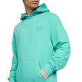 Aqua - Side - Crosshatch Mens Emmson Hoodie