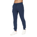 Navy - Front - Crosshatch Mens Karmon Jogging Bottoms