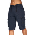 Navy - Pack Shot - Crosshatch Mens Chaseforth Shorts