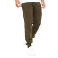 Dark Olive - Front - Crosshatch Mens Mayview Jogging Bottoms