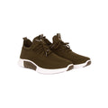 Olive - Front - Crosshatch Mens Rideout Trainers