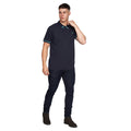 Navy - Close up - Duck and Cover Mens Trippere Polo Shirt