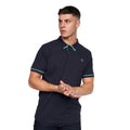 Navy - Side - Duck and Cover Mens Trippere Polo Shirt