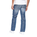 Mid Wash - Back - Crosshatch Mens New Baltimore Jeans