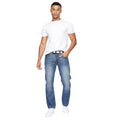 Mid Wash - Side - Crosshatch Mens New Baltimore Jeans