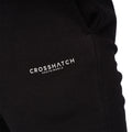 Black-Grey Marl - Close up - Crosshatch Mens Traymax Jogging Bottoms (Pack of 2)