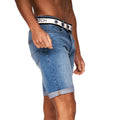 Light Wash - Side - Crosshatch Mens Reestier Denim Shorts