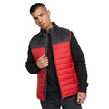 Red - Side - Crosshatch Mens Presnell High-Neck Gilet