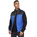 Blue - Side - Crosshatch Mens Presnell High-Neck Gilet