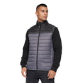 Charcoal - Front - Crosshatch Mens Presnell High-Neck Gilet