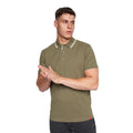 Olive - Side - Duck and Cover Mens Samtra Polo Shirt