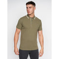 Olive - Pack Shot - Duck and Cover Mens Samtra Polo Shirt