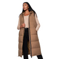 Camel - Side - Crosshatch Womens-Ladies Alaiya Gilet