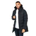 Black - Side - Crosshatch Mens Daydream Parka