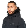 Black - Pack Shot - Crosshatch Mens Daydream Parka