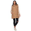 Camel - Close up - Crosshatch Womens-Ladies Samantha Gilet