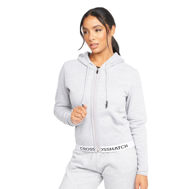 Crosshatch Womens Ladies Jacklight Full Zip Hoodie Discounts on