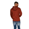 Brick Red - Back - Duck and Cover Mens Fillberts Hoodie