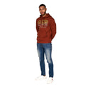 Brick Red - Lifestyle - Duck and Cover Mens Fillberts Hoodie