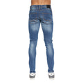 Stone Wash - Close up - Duck and Cover Mens Tranfold Slim Jeans