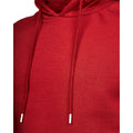 Red - Side - Juice Mens Venmark Snood Collar Hoodie