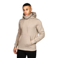 Stone - Front - Juice Mens Venmark Snood Collar Hoodie