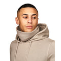 Stone - Pack Shot - Juice Mens Venmark Snood Collar Hoodie