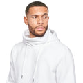 White - Side - Juice Mens Venmark Snood Collar Hoodie