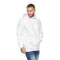 White - Lifestyle - Juice Mens Venmark Snood Collar Hoodie