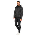 Black - Pack Shot - Duck and Cover Mens Menworth Full Zip Jacket