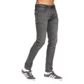 Grey-Stone Wash - Pack Shot - Duck and Cover Mens Tranfold Slim Jeans (Pack of 2)