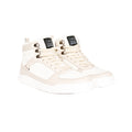 Off White - Front - Crosshatch Mens Fellmarsh Suede High-top Trainers