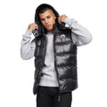 Black - Lifestyle - Born Rich Mens Henrico Hooded Gilet