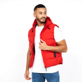 Red - Front - Crosshatch Mens Kampleys Embossed Gilet