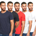 Multicoloured - Front - Duck and Cover Mens Errington T-Shirt (Pack of 5)