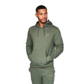 Khaki-Stone - Side - Crosshatch Mens Traymax Oversized Hoodie (Pack of 2)