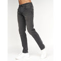 Dark Charcoal - Close up - Crosshatch Mens Sheldons Slim Jeans