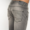 Light Grey - Lifestyle - Crosshatch Mens Sheldons Slim Jeans