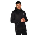 Black - Side - Born Rich Mens Foletti Full Zip Hoodie