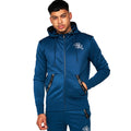 Sailor Blue - Front - Born Rich Mens Foletti Full Zip Hoodie