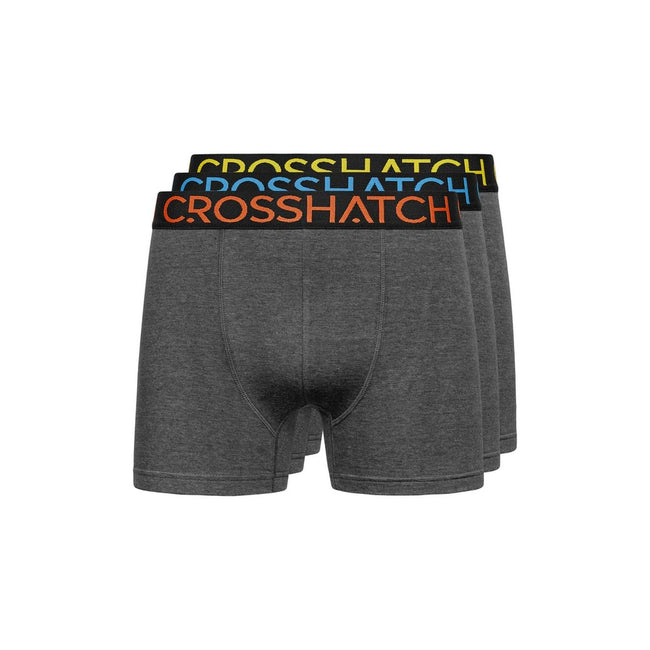 Buy Crosshatch Mens Astral Five Pack Boxers Charcoal Marl