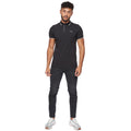 Black - Pack Shot - Crosshatch Mens Kendrick Polo Shirt