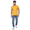 Yellow - Side - Crosshatch Mens Kermlax Polo Shirt