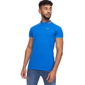 Blue - Side - Crosshatch Mens Kermlax Polo Shirt