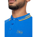 Blue - Lifestyle - Crosshatch Mens Kermlax Polo Shirt