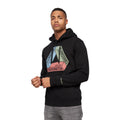 Black - Side - Crosshatch Mens Pashika Hoodie