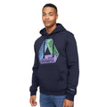 Navy - Side - Crosshatch Mens Pashika Hoodie